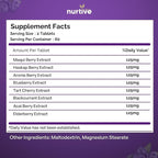 Darkberry Fusion Tablets – 1000 mg – 120 Tablets – 2 Tablets Per Day, 2-Month Supply – 8-Berry Blend with Maqui, Haskap, Aronia, Blueberry, Tart Cherry, Blackcurrant, Acai & Elderberry