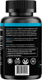 NMNH Supplement 250MG Pure Dihydro-Nicotinamide Mononucleotide (NMN Supplement Alternative with Bioperine® For 3X The Bioavailability) NAD Supplement to Boost NAD+ Levels For Anti-Aging & Energy