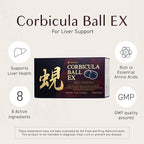 Umeken Corbicula Ball EX, for Liver Support, Rich in Essential Amino Acids, Vitamins & Minerals, Milk Thistle Supplement, Propolis and Broccoli Extract, Daily Dose, Box of 60 Packets, Pack of 1