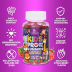 Probiotic for Kids - Natural Immune Support & Digestive Health Supplement - Nature's Daily Children's Probiotic Gummy for Ages 4+ Vegan, Gluten, Soy & Dairy Free - Berry Flavored - 60 Gummies