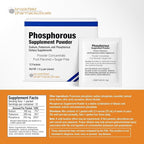 Phosphorus Supplements 12 Packets, Dietary Supplements Powder with Sodium Phosphate and Potassium Phosphate, Fruit Flavored Phosphorous Supplement Powder for Electrolyte, Bone Health & Kidney Health