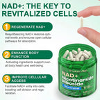 NAD Supplement - NAD+ Nicotinamide Riboside 910 Mg Supplement for Women & Men, Liposomal Nicotinamide Riboside with Resveratrol, for Focus, Boost - 120 Capsules (120 Count (Pack of 1))