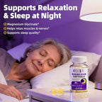 2 Pack High Absorption Magnesium Glycinate 400mg Softgels Supplement, Magnesium with Calcium - Highly Bioavailable - with Vitamin D3 & K2, for Sleep, Mood, Brain Support