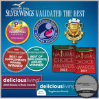 Natural Path Silver Wings Colloidal Silver 500ppm (2,500mcg) Immune Support Supplement 16 fl. oz.