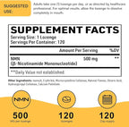 Sublingual NMN 500mg, Max Absorbency & Fast-Acting NMN Supplement（240-Day Supply）, 99% Pure NMN (Nicotinamide Mononucleotide) for NAD, Cell, Immune, Energy, Muscle, Anti-Aging, Longevity, 240 Lozenges
