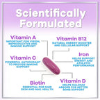 Multivitamin For Women - Complete Daily Woman's Multivitamins with Biotin, Calcium, Folic Acid, Iron, Zinc, Vitamin A, C, D, E & B Vitamins, Women's Hair Skin and Nails Supplements - 120 Softgels