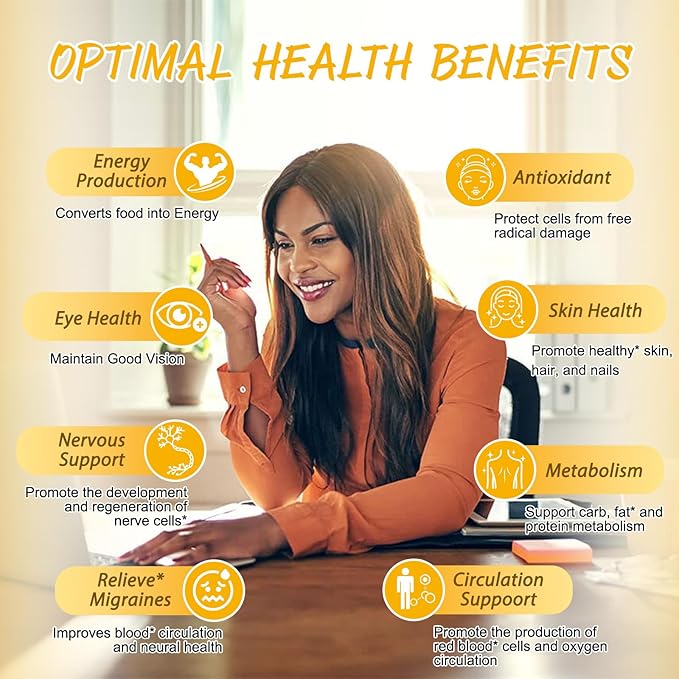 Totaria (2 Packs) Vitamin B2 Gummies, Sugar Free Riboflavin 400mg Supplement for Adults & Kids with Magnesium Glycinate 400mg, COQ10 & Elderberry