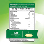 Nature's Truth Omega 3-6-9 Softgels | 3600mg | 120 Count | Fish, Flax, and Borage Oil | Triple Strength | Non-GMO & Gluten Free Supplement
