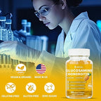 Glucosamine Chondroitin Gummies with MSM & Elderberry Extra Strength 3000MG - Joint Support, Antioxidant Immune Support Supplement for Adults, Men & Women - 90 Pineapple Gummies