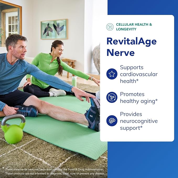 Pure Encapsulations Revita-Age Nerve | Hypoallergenic Supplement for Enhanced Cardiovascular, Metabolic and Neurocognitive Support | 120 Capsules
