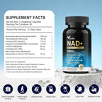 NAD+ Supplement 1500mg - 7-in-1 Liposomal Formula with Urolithin A, CoQ10 & Resveratrol - Cellular Energy, Muscle Health & Healthy Aging Support for Women & Men- 120 Capsules