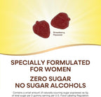 Nature’s Way Alive! Zero Sugar Women's Gummy Multivitamins, Energy Metabolism*, Hair, Skin, Nails*, B-Vitamins, No Sugar Alcohols, Plant-Based Sweeteners, Strawberry Flavored, 80 Gummies