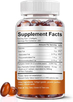 Pumpkin Seed Oil with Saw Palmetto Softgels, 3000mg Per Serving, 300/600 Softgels | Cold-Pressed with Essential Fatty Acids & Phytosterols | Supports Hair, Urinary, Bladder & Prostate Health | Non-GMO
