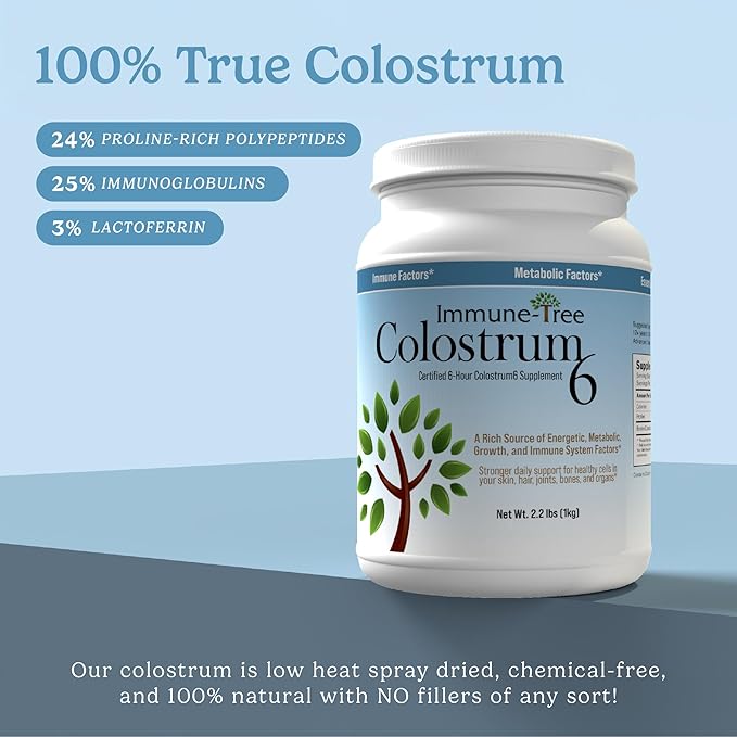 100% Pure Bovine Colostrum Powder (Grass-Fed) | High IgG for Immune Support & Gut Health | Anti-Aging | Colostrum Supplement for Adults & Kids | 2.2lb | 661 Servings