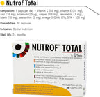 Nutrof Total Capsules – Eye Health Supplement with Lutein, Zeaxanthin, Omega 3, and Antioxidants | Essential Nutrients for Optimal Eye Health | Pack of 30 Capsules (1 Capsule per Day - 1-Month Supply)