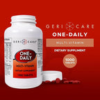 GeriCare One-Daily Multi-Vitamin Tablet, 1000 Count Adult Multivitamin Supplement for Men & Women | Easy-to-Take Dietary Supplement with Vitamins A, C, D3, B, Calcium| Vitamin & Mineral Complex