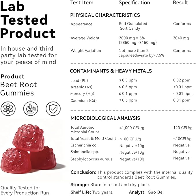 2 Pack Beet Root Gummies – Blood Pressure Support & Mood Support, Super Nitric Oxide Beets Supplement with Grape Seed, L-Theanine & Vitamin C, Sugar-Free Vegan, 30:1 Beet Root Extract, 120 Chews