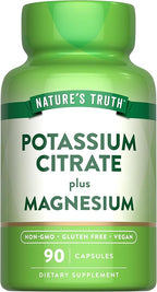 Nature's Truth Potassium Magnesium Citrate Capsules | 90 Count | Vegan, Non-GMO & Gluten Free Supplement