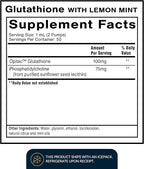 Quicksilver Scientific Liposomal Glutathione - Superior Absorption Oral Glutathione Supplement for Detox & Immune Support - Lemon Mint (1.7 fl oz)