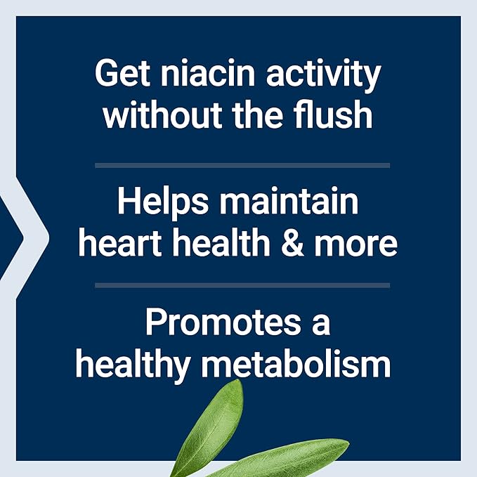 Life Extension No Flush Niacin,B3 for Heart Health,Cholesterol & Energy Support,Non-GMO,Gluten-Free,100 Capsules,(Pack of 2)