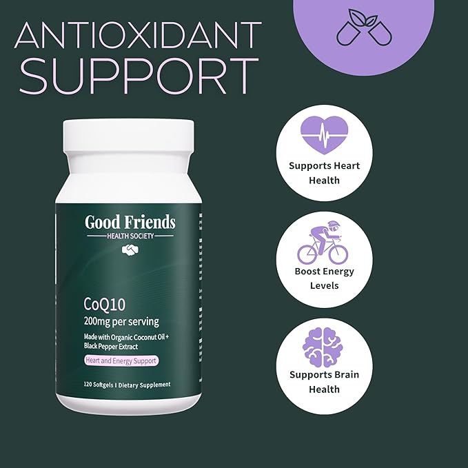 Ubiquinol CoQ10 200mg - High Absorption with Black Pepper Extract & Coconut MCT Oil - 120 Softgels, Lab-Tested, No Seed Oils, Non-GMO - Heart and Energy Support