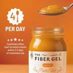The Fiber Gel High Dietary Fiber Prebiotic Gel Formula — 100% Natural & Clean Label — Plant-Based Psyllium Husk & Inulin Complex — Keto Friendly, Vegan, No Added Sugar — Mango, 16 oz