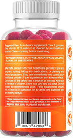 Vitamatic Magnesium Gummies 600mg per Serving – 60 Vegan Count for Relaxation, Muscle, Bone, and Energy Support