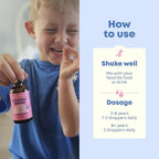 JoySpring Immune Drops - Kids’ Immunity Support Supplement (1 fl oz, 30 Servings) with Organic Elderberry Liquid, Echinacea, Oregon Grape Root & Orange Peel for Ages 2-16+ Years and Adults