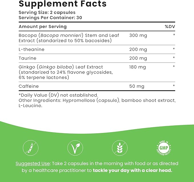 Cogniforte On-The-Go Brain Supplement for Memory and Focus, 5-Day Trial Pack | Enhanced Cognitive Support, Mental Clarity | L-Theanine, Ginkgo Biloba, Taurine & Caffeine