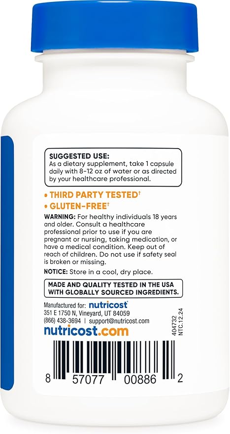 Nutricost Vitamin B2 (Riboflavin) 100mg, 120 Capsules - Gluten Free and Non-GMO