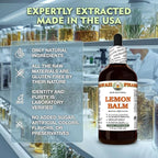 Hawaii Pharm Lemon Balm Alcohol-Free Extract, Glycerite for Relaxation, Supports Restful Sleep, Promotes Mental Clarity and Cognitive Function, Eases Digestive Discomfort - 32 fl.oz