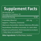 Apigenin Supplements for Sleep, 7-in-1 Formula Drops w/Chamomile Extract & L-Theanine for Calming & Relaxation Support, Fast Apsorption Liquid w/Valerian Root & Passion Flower. 2oz
