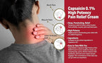 Globe (3 Pack) Capsaicin 0.1% High Potency Pain Relief Cream, Unscented (2 oz) Deep Penetrating Relief from: Arthritis, Muscle, Joint and Back Pain