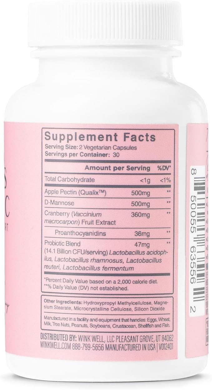 Women's Probiotic | Vaginal Health Probiotic | 14 Billion CFU Pre & Pro Blend | UTI Support with D-Mannose and Cranberry Extract | Urinary Tract Health Support | Digestive enzymes and Gut Health