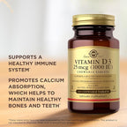 Solgar Vitamin D3 (Cholecalciferol) 25 mcg (1000 IU), Natural Strawberry Banana Swirl - 100 Chewable Tablets - Non-GMO, Kosher - 100 Servings (Pack of 2)