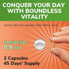 Maca Root Capsules for Women & Men, 1500 mg Maca Root Per Serving, with Black Pepper for Max Absorption, 95% Piperine, Vitality, Mood, Metabolic Support, 90 Capsules