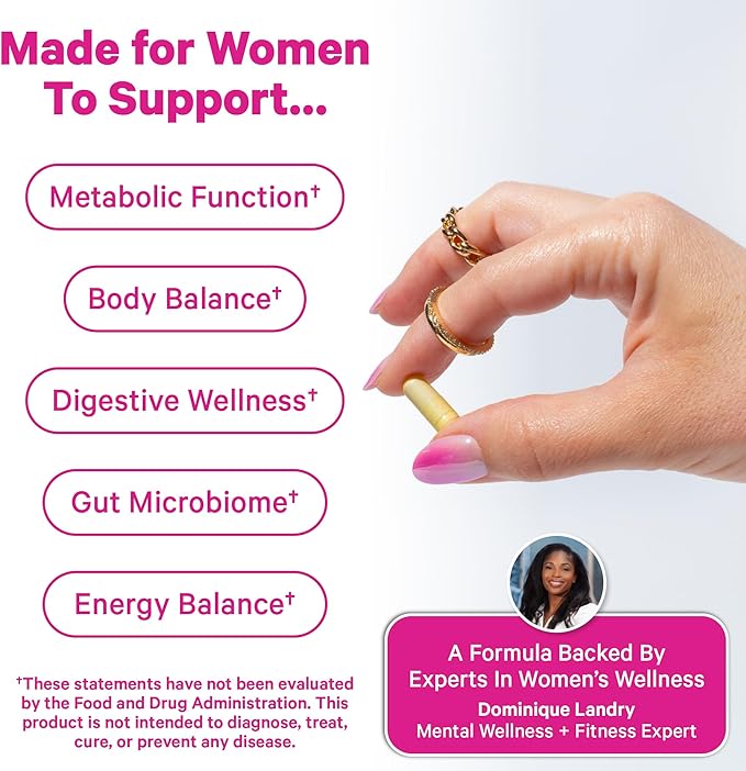 Pink Stork Berberine 500mg - Nature's GLP-1 Supplement - Daily AMPK Metabolic Activator - 500-1000 mg Metabolism + Gut Health for Women | Third-Party Tested | Vegan | Non-GMO| 30 Capsules