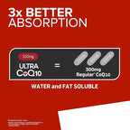 Qunol Ultra CoQ10 100mg, 3x Better Absorption, Patented Water and Fat Soluble Natural Supplement Form of Coenzyme Q10, Antioxidant for Heart Health, 240 Count Softgels