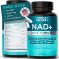 NAD+ Elite Complex – Direct NAD+ 300 mg with Urolithin A, Resveratrol, CoQ10 & Antioxidant Blend – Cellular Energy, Mitochondrial Support & Healthy Aging – Vegan, Non-GMO, 60 Capsules (30 Servings)