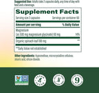 MegaFood Magnesium Glycinate 500mg - Chelated Magnesium Supplement - 60mg Elemental Magnesium - Gentle on the Stomach - Supports Normal Sleep Cycle & Healthy Stress Response - 120 Capsules 60 Servings