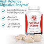 Silver Fern Brand Ultimate High Potency Digestive Enzyme Supplement - 2 Bottles - 100% Intestinal Coverage - Digestive Comfort - Improve Food Tolerability