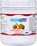 KALA HEALTH MSMPure Fruit Punch Flavored Coarse MSM Powder Flakes – US-Made MSM for Joint Health, Skin Appearance, and Hair & Nail Support – 2.2 lb, Organic Sulfur