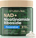 NAD Supplement 120 Capsules, Liposomal Nicotinamide Riboside, Resveratrol, Quercetin, NAD Nicotinamide Riboside Resveratrol 910mg for Women & Men, NAD Supplement for Anti Aging and Cell Regeneration