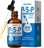 duwhot P5P Vitamin B6 25mg, Pyridoxal-5-Phosphate Activated B6 Liquid Drops for Women & Men, Energy Support, Balance, Nervous System Health, 2 Fl Oz