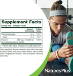 NaturesPlus Vitamin E 400 IU, Natural Carob Flavor - 90 Chewables - Supports Immune Health - Free Radical Protection - Gluten Free, Vegetarian - 90 Servings