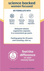 Renew Life Women's Probiotic Capsules, Supports pH Balance for Women, Vaginal, Urinary, Digestive and Immune Health, L. Rhamnosus GG, Dairy, Soy and Gluten-Free, 15 Billion CFU - 30 Ct