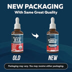 BioActive Vitamin B12 5000 mcg | 3 BioActive Forms Plus Methylfolate Cofactor - Methylcobalamin, Adenosyl & Hydroxy | Sublingual Liquid Drops, Berry Flavor, Organic, Non-GMO, Vegan (1 oz)
