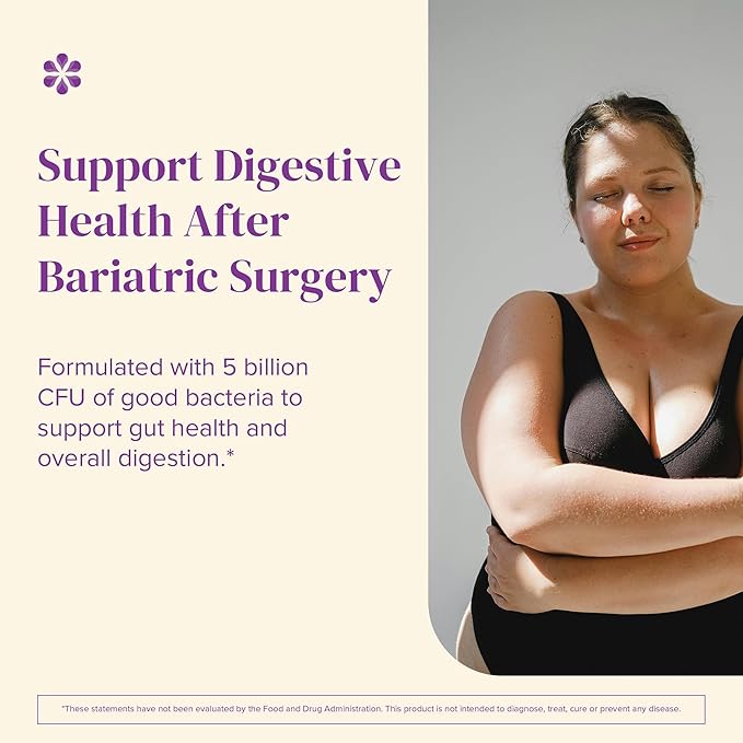 Barimelts Probiotic, 5 Billion CFU - 120 Fast-Dissolving Tablets (4-Month Supply) - Sugar-Free Probiotics for Women, Support Gut Health After Bariatric Surgery, Natural Cherry Flavor