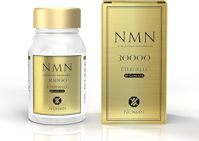 NUNMN NMN 30000 Éternelle β-Nicotinamide Mononucleotide Supplement, 60 Capsules