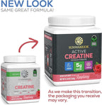 Creatine Monohydrate Powder Micronized PreWorkout Recovery Supplement | Support Muscle Building Strength Training Cognition | Vegan & Keto Friendly Easily Mixes (50 Servings) Raspberry Flavored